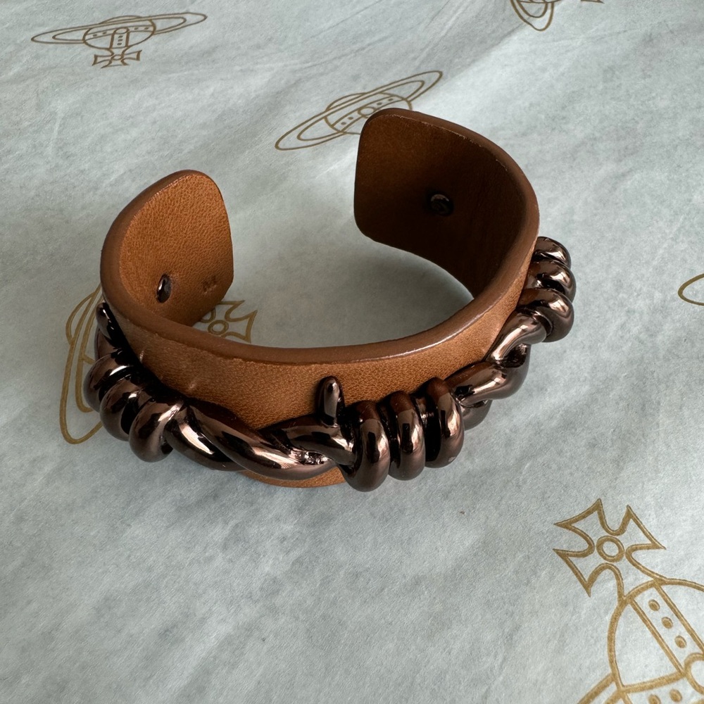 Vivienne Westwood Cuff Barbed Wire Cuff Brown